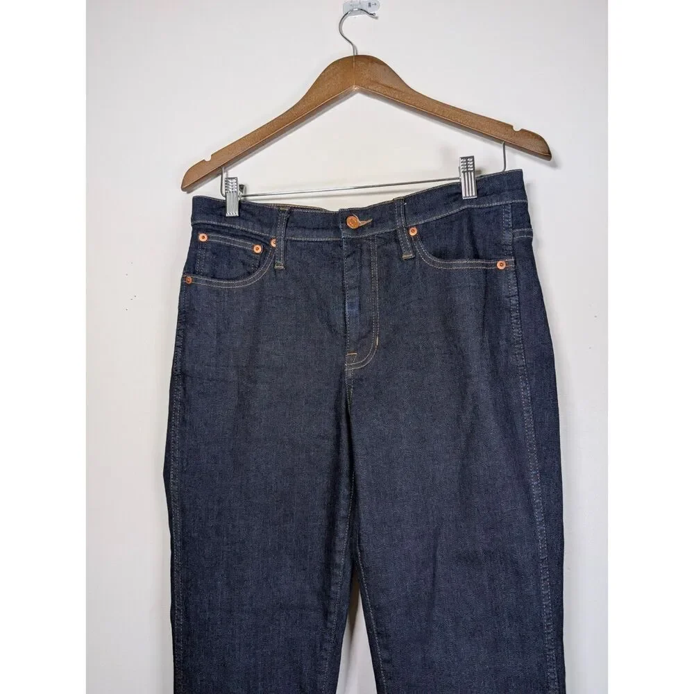 J. Crew Mid-Rise Vintage Slim-Straight Jeans 30 Resin Rinse Japanese Denim Chic